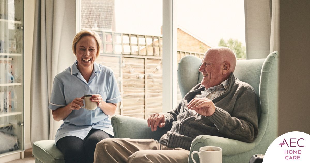 A caregiver provides Memory Care at Home to a senior